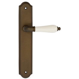 FMN Martinelli Manilla Laton Daniela Ab+P6 Antig/Beige Placa 247X40Mm Combinada Con Porcelana