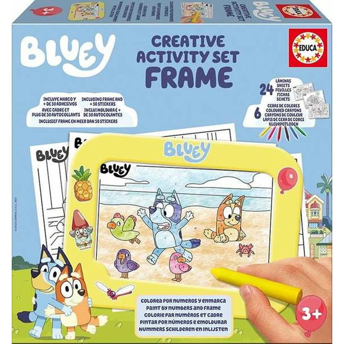 Educa Borrás Set 3 en 1 Bluey Creative Activity Set Azul