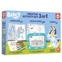 Educa 19887 Set 3 en 1 Bluey para Colorear y Decorar con Marco Personalizado y Pegatinas para Niños +3 Años