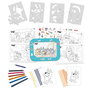 Educa 19887 Set 3 en 1 Bluey para Colorear y Decorar con Marco Personalizado y Pegatinas para Niños +3 Años