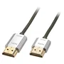 Lindy Cable HDMI High Speed Cromo Slim Ethernet 3m Gris 41675