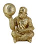 DKD Home Decor Figura de Gorila Dorado en Resina