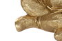 DKD Home Decor Figura de Gorila Dorado en Resina