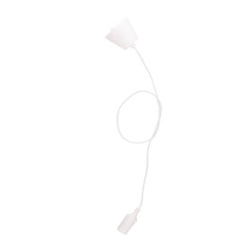 GSC Evolution Lámpara colgante silicona E27 1M Blanco