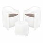 Ipae Progarden Conjunto de terraza Luna de 3 piezas blanco