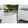 Ipae Progarden Conjunto de terraza Luna de 3 piezas blanco