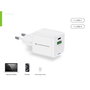 Conceptronic ALTHEA15W Cargador GaN 20W con 2 Puertos USB (USB-C y USB-A) Blanco