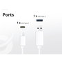 Conceptronic ALTHEA15W Cargador GaN 20W con 2 Puertos USB (USB-C y USB-A) Blanco