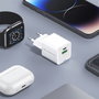 Conceptronic ALTHEA15W Cargador GaN 20W con 2 Puertos USB (USB-C y USB-A) Blanco