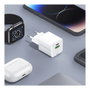 Conceptronic ALTHEA15W Cargador de Pared 20W Blanco USB-C y USB-A GaN