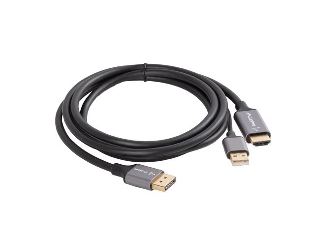 Lanberg Cable DisplayPort a HDMI 4K 1,8m
