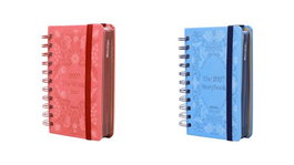 MOOVING Agenda Anual 2027 Storybook Wire-O tapa de tela con goma
