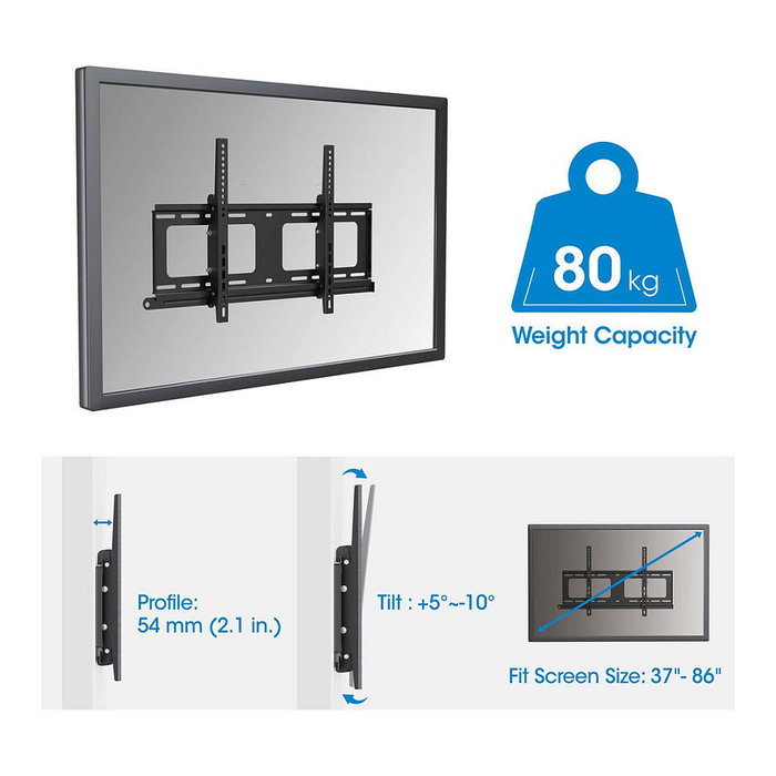 MANHATTAN Soporte de pared exterior antirrobo para TV 37-86 pulgadas