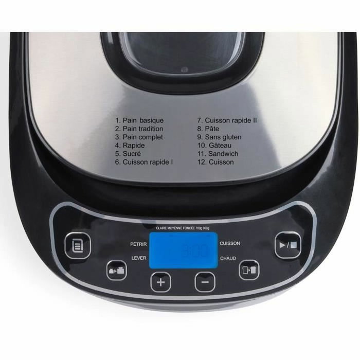 Livoo DOP218 Máquina de pan 550W con 12 programas Livoo DOP218 Máquina de pan 550W con 12 programas