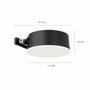 Philips Vynce Aplique solar redondo Negro