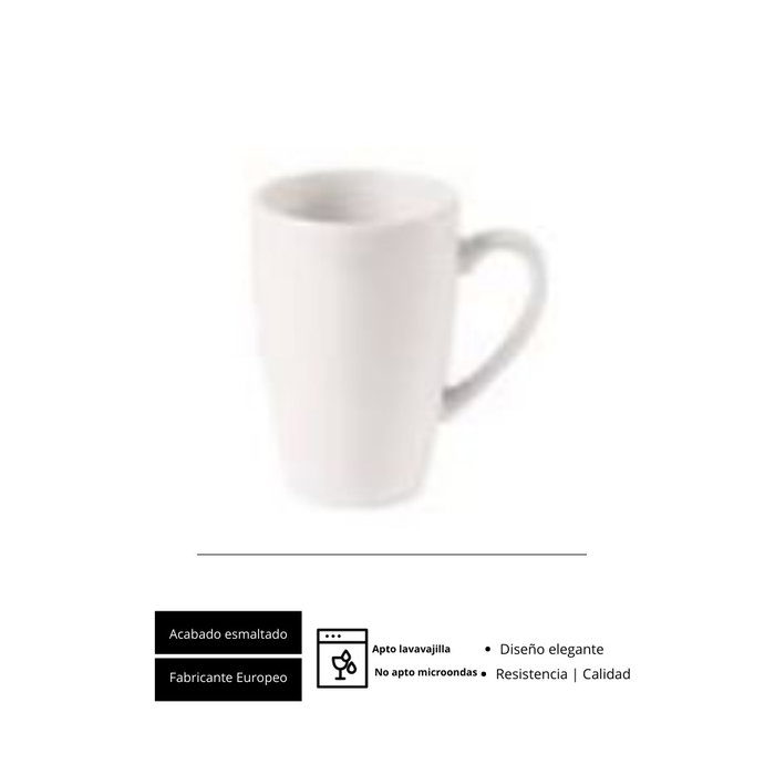 Steelite Taza Mug Quench de Porcelana, Capacidad 22.5 cl (Set de 24)