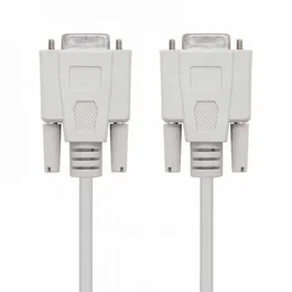 Nanocable Cable Serie DB9 Hembra a DB9 Hembra para Módem, 1.80 Metros, Color Beige