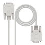 Nanocable Cable Serie Null Modem DB9 Hembra a DB9 Hembra 1,8 m Beige