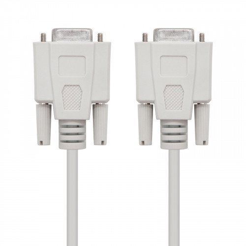 Nanocable Cable Serie Null Modem DB9 Hembra a DB9 Hembra 1,8 m Beige Nanocable Cable Serie Null Modem DB9 Hembra a DB9 Hembra 1,8 m Beige