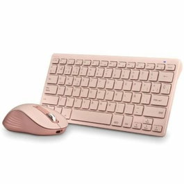 NGS Fantasy Kit Pink Teclado y Ratón Inalámbricos Recargables Rosa