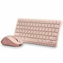 NGS Fantasy Kit Pink Teclado y Ratón Inalámbricos Recargables Rosa