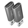 Adaptador USB Trust 25573 Gris (2 Unidades)