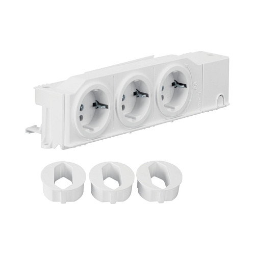 Hager Toma Schuko universal VZ00AS 3 enchufes giratorios Hager Toma Schuko universal VZ00AS 3 enchufes giratorios