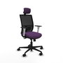 PIQUERAS Y CRESPO Silla de oficina Yunquera con mecanismo Sincro/Traslack Morado y Negro