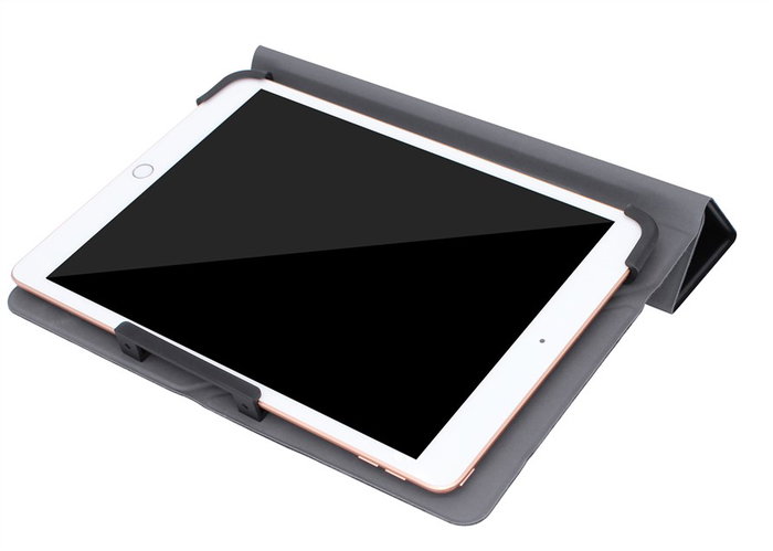 Elbe FU-002 Funda Universal para Tablet 9' a 10.2' Negra, Fácil Acceso Cámara, Tela PU