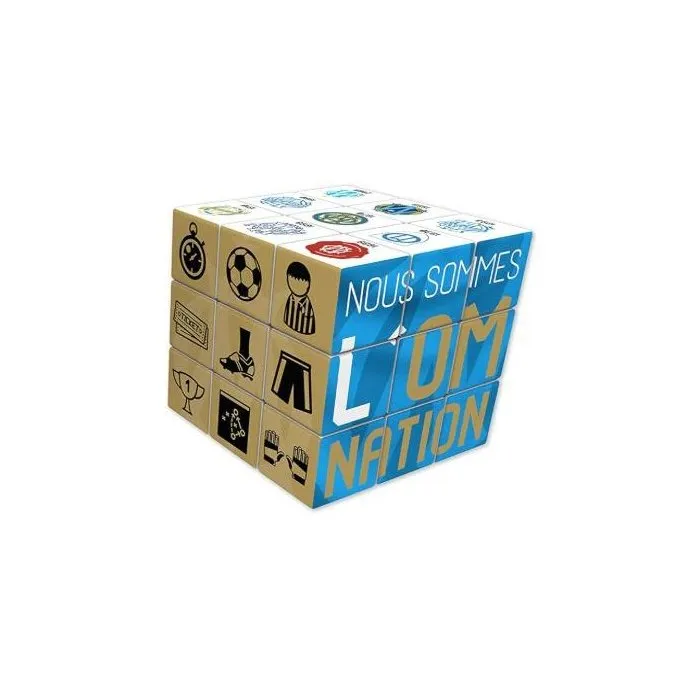 Megableu Cubo de Puzzle 3x3 Olympique de Marsella AAAIS07397 Juguete a Partir de 7 Años