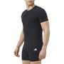 Camiseta de Manga Corta Hombre Adidas Crew 2P Active Flex Negro