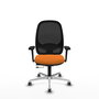 PIQUERAS Y CRESPO Silla de oficina Cilanco Naranja y Negro