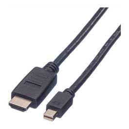 VALUE 11.99.5791 Cable Mini DisplayPort a Mini DisplayPort Macho a Macho 2m Negro Resolución 1920x1200