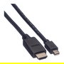 VALUE 11.99.5791 Cable Mini DisplayPort a Mini DisplayPort Macho a Macho 2m Negro Resolución 1920x1200