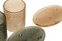 DKD Home Decor Set de 3 Piezas Baño Dispensador Jabón Ambar Verde Cristal ABS 8 x 17 x 9 cm