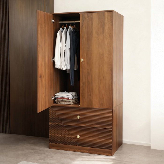 Home Deco Factory Armario Tiffany 80x52 cm Altura 180 cm Colección Cocooning Home Deco Factory Armario Tiffany 80x52 cm Altura 180 cm Colección Cocooning