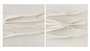 DKD Home Decor Cuadro Lienzo MDF 60x60x6 Abstracto 3D (Surtido de 2)