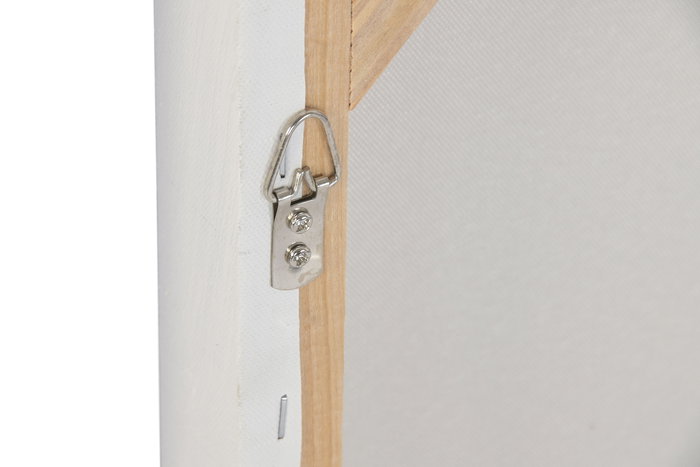 DKD Home Decor Cuadro Abstracto Blanco Lienzo MDF 60x60x6 cm (2 Unidades)