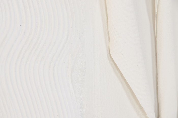 DKD Home Decor Cuadro Abstracto Blanco Lienzo MDF 60x60x6 cm (2 Unidades)