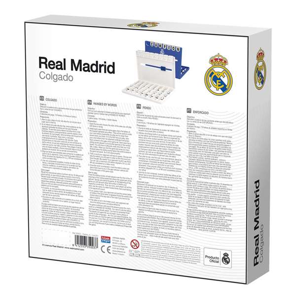 Falomir - Juego del Colgado Real Madrid (ES) - Descubre la Palabra Secreta - Juego de Mesa para 2 Jugadores (6-7 años)