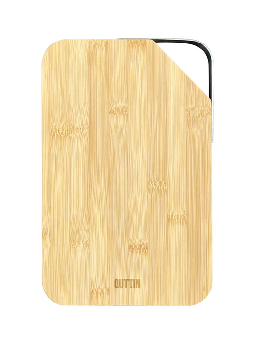 Inde Quttin Tabla de Cortar de Bambú y Metal, 12 Unidades de 31 x 20,3 cm aproximadamente. *Nota: dimensiones según proveedor 31,2 x 20,5 x 1,7 cm*