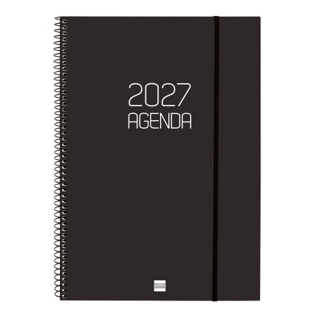 Finocam Agenda Anual 2027 Espiral Basic Negro