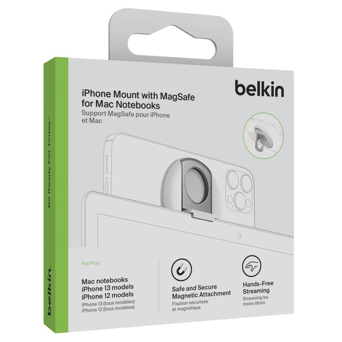 Belkin Soporte para iPhone con MagSafe para Mac Notebooks Blanco MMA006btWH Belkin Soporte para iPhone con MagSafe para Mac Notebooks Blanco MMA006btWH