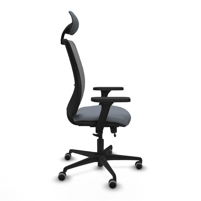PIQUERAS Y CRESPO Silla de oficina Zulema con mecanismo Sincro/Traslack y Brazos 3D, Gris PIQUERAS Y CRESPO Silla de oficina Zulema con mecanismo Sincro/Traslack y Brazos 3D, Gris