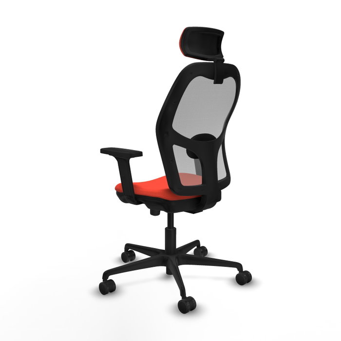 PIQUERAS Y CRESPO Silla de oficina Jorquera con mecanismo Sincro/Traslack, Naranja oscuro y Gris PIQUERAS Y CRESPO Silla de oficina Jorquera con mecanismo Sincro/Traslack, Naranja oscuro y Gris