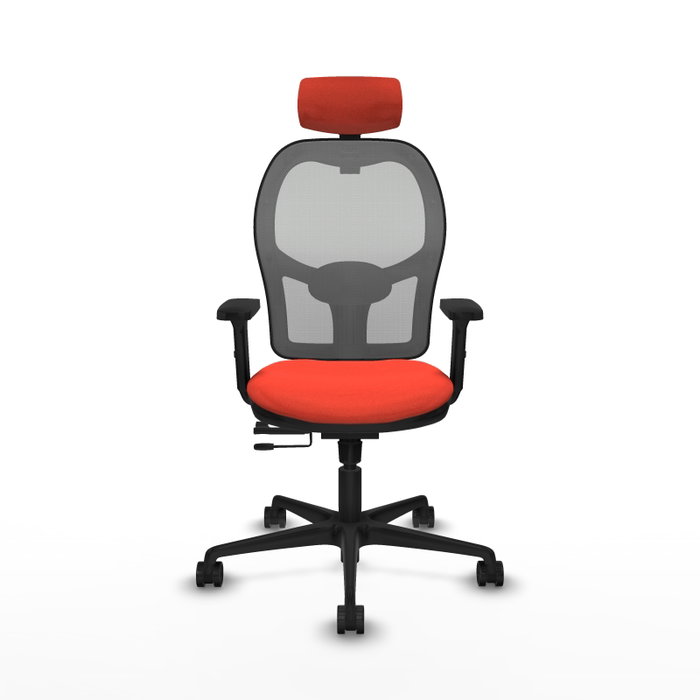 PIQUERAS Y CRESPO Silla de oficina Jorquera con mecanismo Sincro/Traslack, Naranja oscuro y Gris PIQUERAS Y CRESPO Silla de oficina Jorquera con mecanismo Sincro/Traslack, Naranja oscuro y Gris