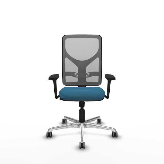 PIQUERAS Y CRESPO Silla de oficina Motilla con mecanismo Sincro, Verde petróleo y Gris PIQUERAS Y CRESPO Silla de oficina Motilla con mecanismo Sincro, Verde petróleo y Gris