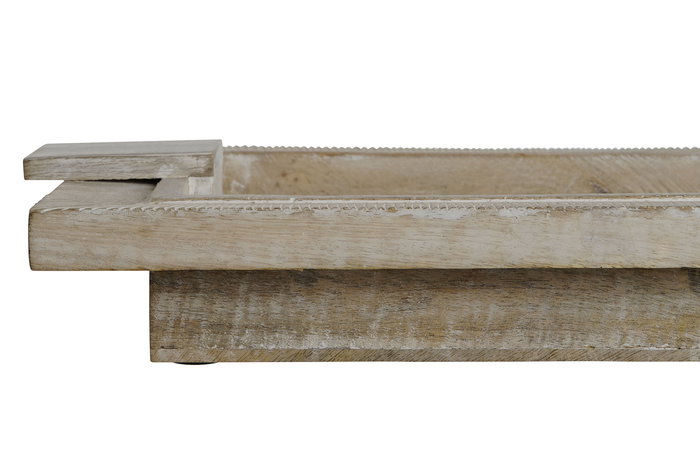 DKD Home Decor Bandeja Moderno Blanco Famous art 24 30.5 x 7.5 x 48 cm