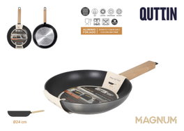 Inde Sartén 24 cm Aluminio Forjado Inducción Magnum Quttin (6 Unidades)