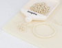Innspiro Rocalla de vidrio redonda ivory 4 tonos 3,8mm 6/0 500gr